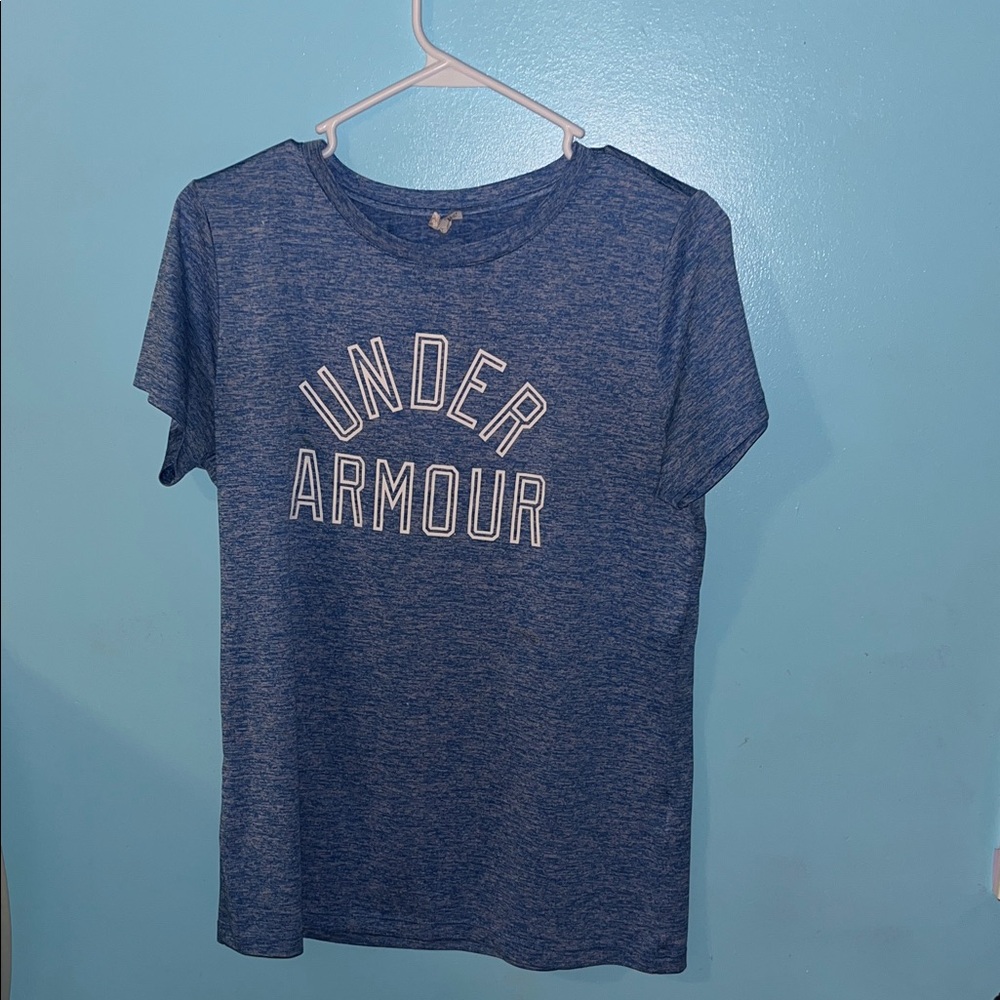 Under Armour Heathered Blue Tee